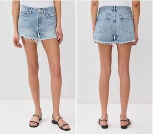 AGOLDE Parker Vintage Cut Off Shorts Light Wash Distressed Size 29